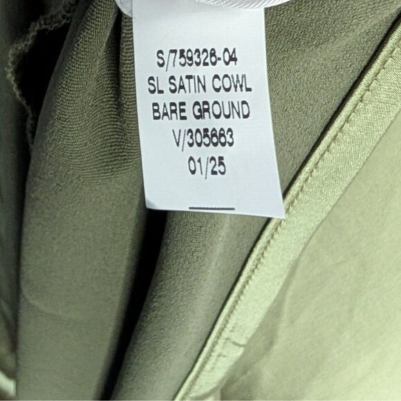 NWT Old Navy The Occasion by Old Navy Satin Cowl Maxi Dress in Green XS - Picture 8 of 10